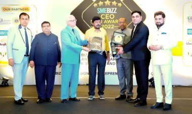 सेव अर्थ मिशन में दिए गए योगदान हेतु वातावरण से जुड़े टेक स्टार्टअप Yes  World के सह- संस्थापक संदीप चौधरी को सीईओ स्टार अवार्ड 2022 प्रदान